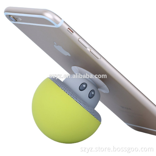 2016 New Mini Portable Mushroom HeadSpeaker Bluetooth Handsfree Mic Suction Cup